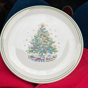 10 SALEM "CHRISTMAS EVE" dessert PLATE 1950s Made in Japan